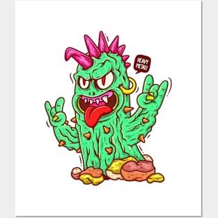 Cactus Zombie Funny Posters and Art